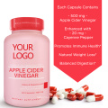 Vegetarian Cayenne Pepper  Apple Cider Vinegar Biotine Slimming Capsules With The Mother For Weight Loss